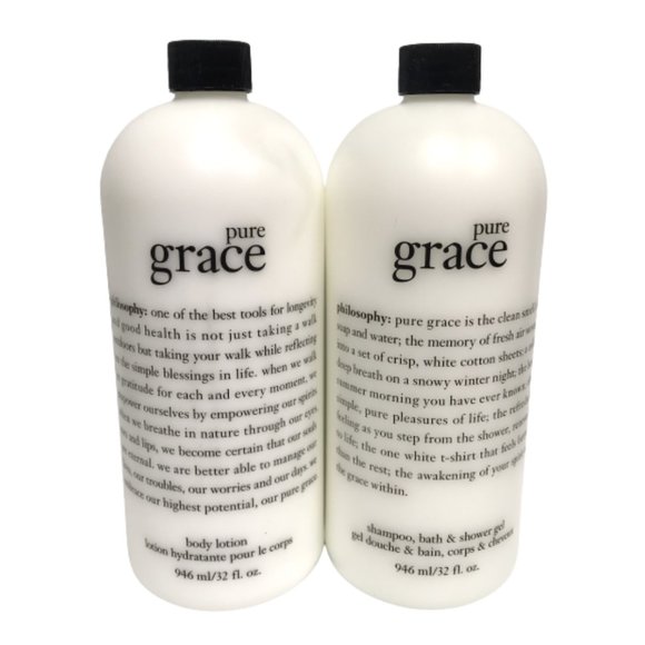 Philosophy Hair Philosophy Pure Grace Shampoo Body Lotion 32 Oz Set